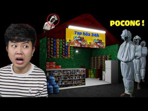 Tiệm tạp hóa ở Indonesia này bị ma POCONG ám !!!