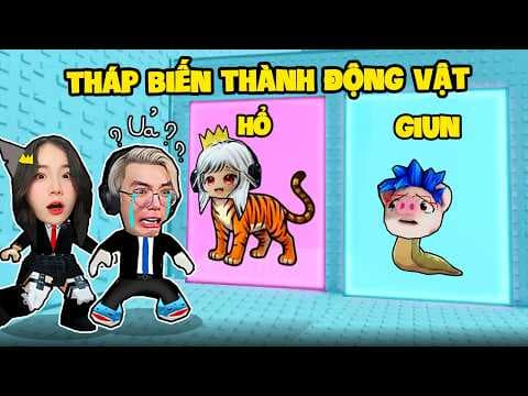 SAMYM VÀ PHONG CẬN PARKOUR THÁP BIẾN HÌNH ĐỘNG VẬT SIÊU HÀI TRONG ROBLOX