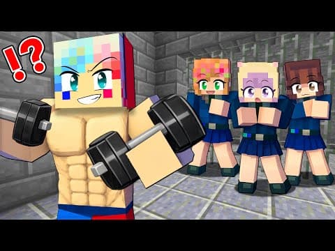 【男は逮捕する🚹❌】女だらけの刑務所でマッチョになって脱獄するマインクラフト💪🏻【マイクラ】ぽっぴんず