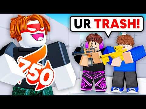 Logging Into A NOOB Account To Troll My Friends In Rivals..