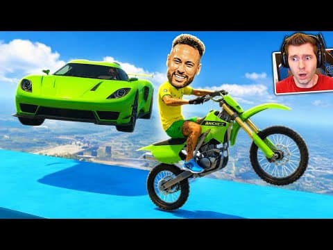 GTA V Online: MOTO vs NEYMAR - Dando GRAU com BRASIL 