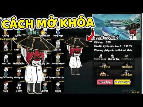 THNE PHÁT HIỆN CÁCH MỞ KHÓA BẠO NGỌT ĐOÀN CAN 9 CHIÊU THỨC MỚI TRONG CÂU CÁ VẠN CÂN