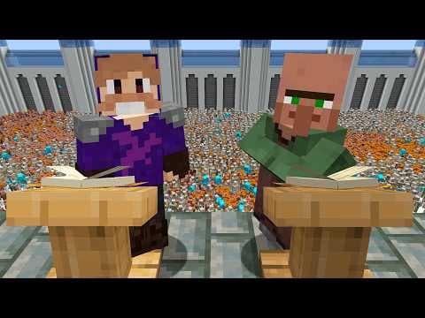 SIMULEI VILLAGERS E GOLENS DESENVOLVENDO UMA CIVILIZAÇÃO