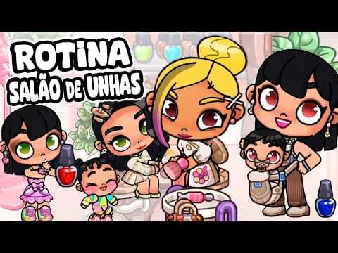 ROTINA SALÃO DE UNHAS | PAZU AVATAR WORLD ROTINAS E HISTÓRIAS