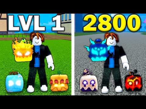 Noob To Max Using Only ELEMENTAL FRUITS In Blox Fruits