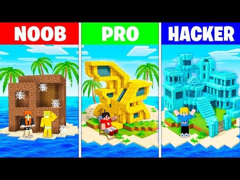 SOBREVIVEMOS na Casa na Água de NOOB vs PRO vs HACKER