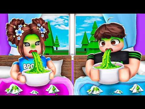 Brook and Bash Keep THROWING UP, They're Very SICK..(Brookhaven)