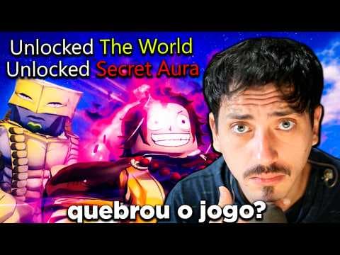 GIREI a NOVA AURA SECRETA e PEGUEI o NOVO THE WORLD na ATUALIZAÇÃO do SAILOR PIECE!!