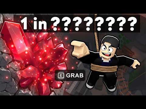 Grabbing a 1 in 7,594,737 Ore in Roblox Grab Ores