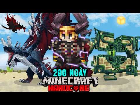 Kresh Sinh Tồn 200 Ngày Minecraft ĐẾ CHẾ RỒNG CỔ ĐẠI !!