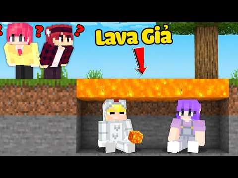 Tô Gà Dùng Lava Giả Để Trốn Khỏi Sinh Tố Team Trong Minecraft!